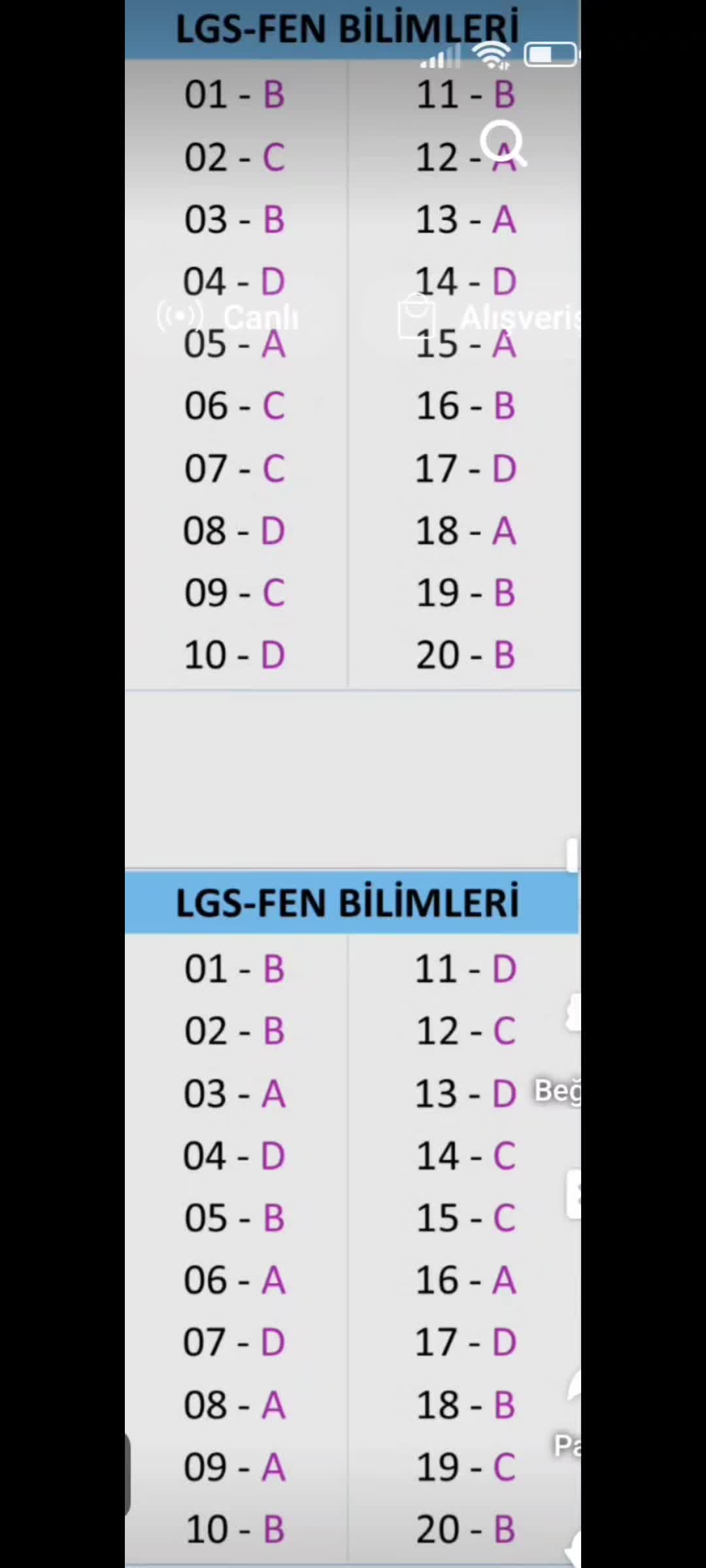 @Deneme sınavları