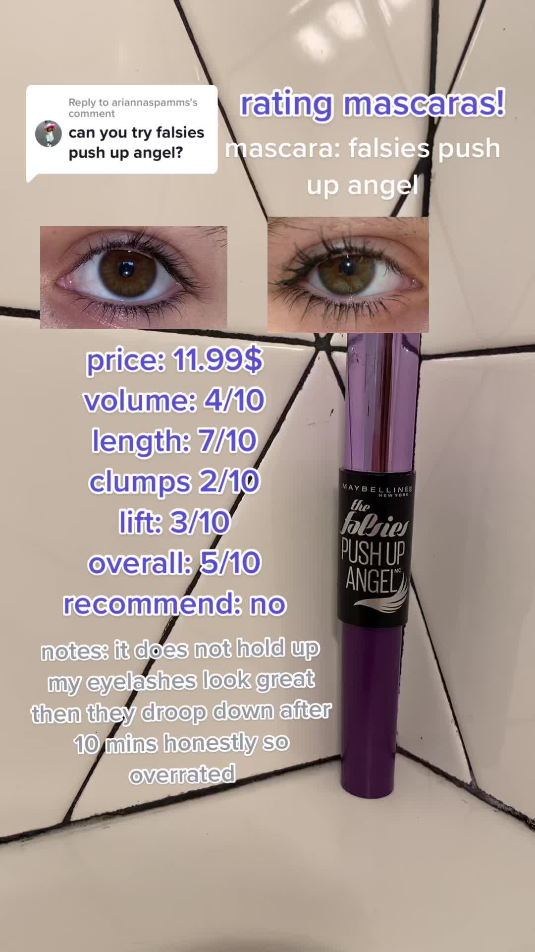 @mascara rating!!