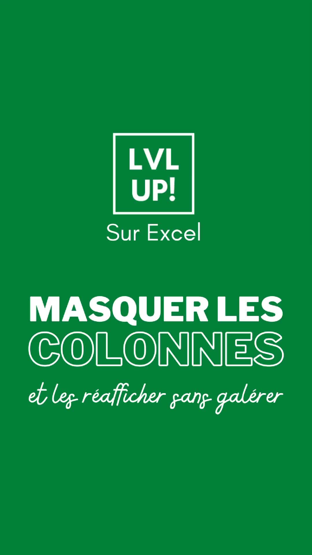 @Level Up Sur Excel