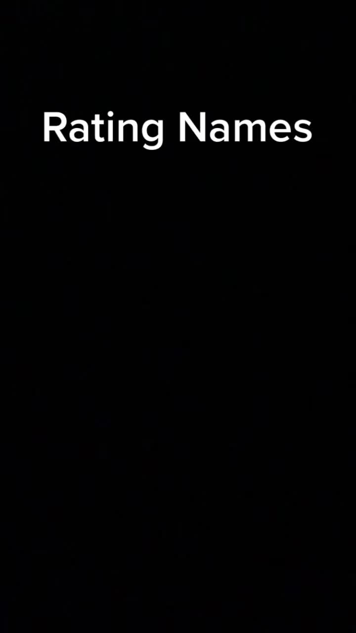 @Rating Names 😃