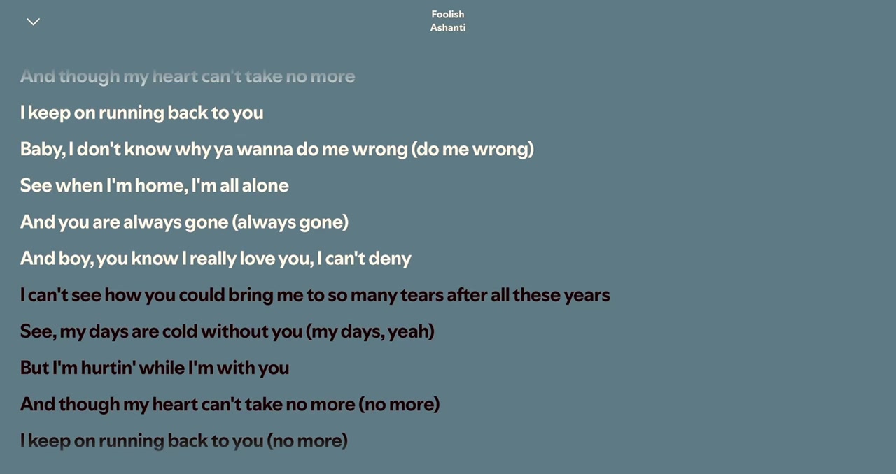 @Spotify Song Lyrics