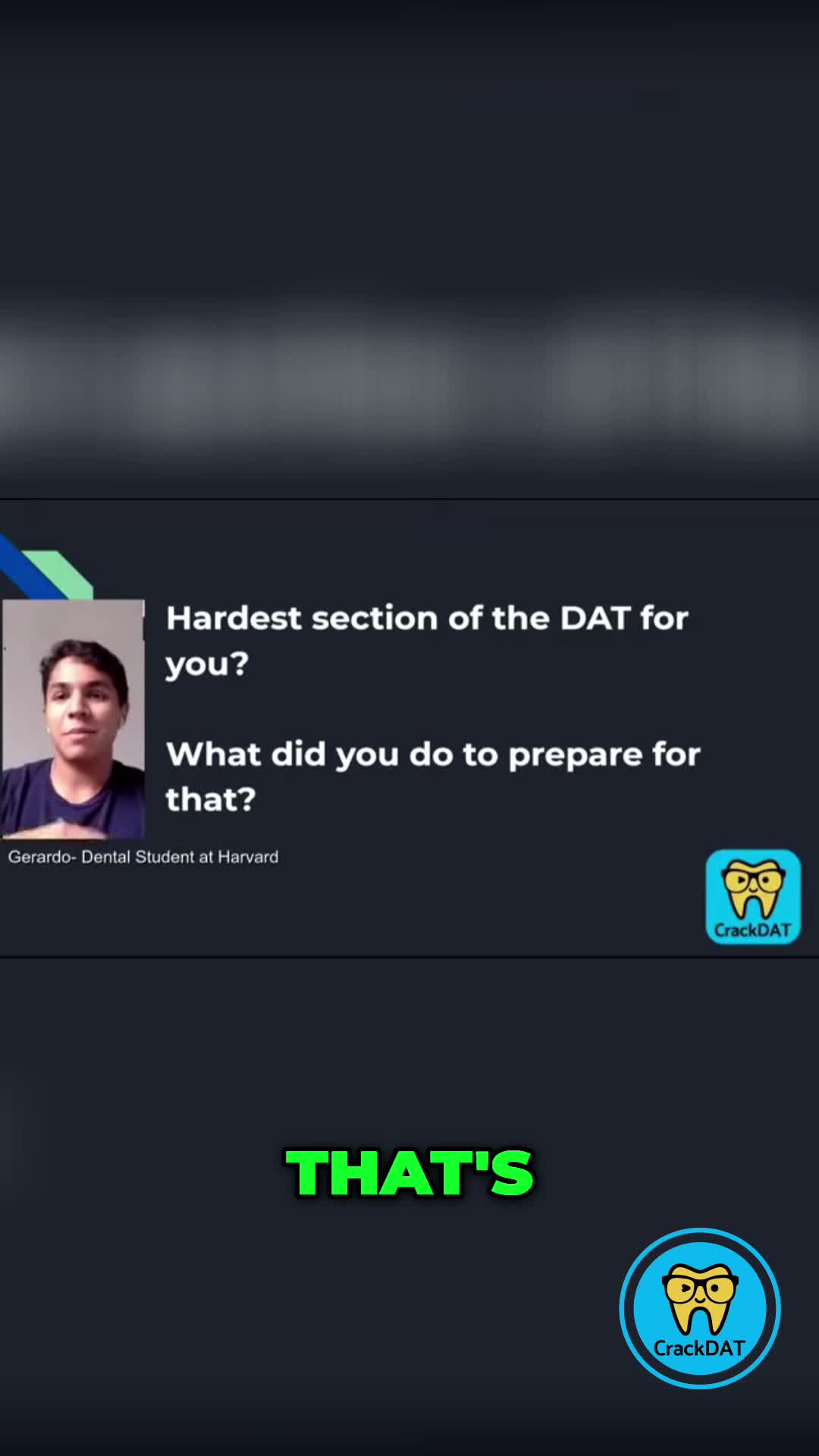 @DentalAdmissionTest