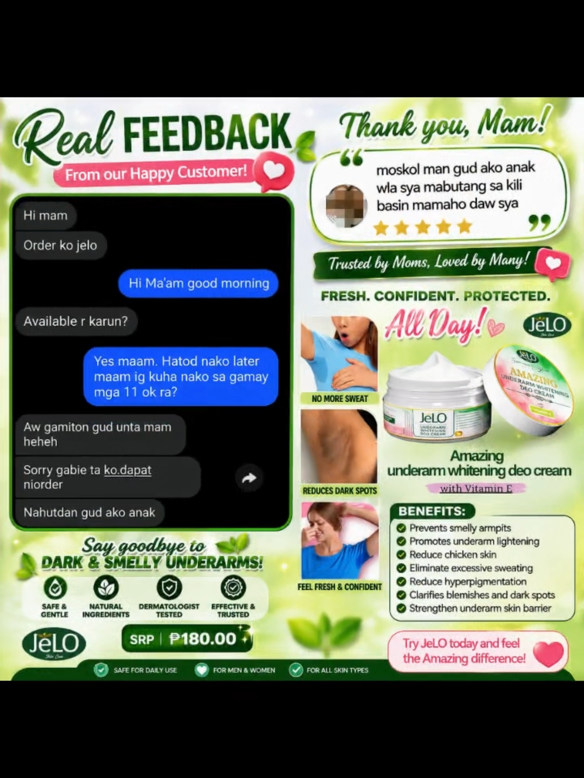 @JeLo Underarm Deocream