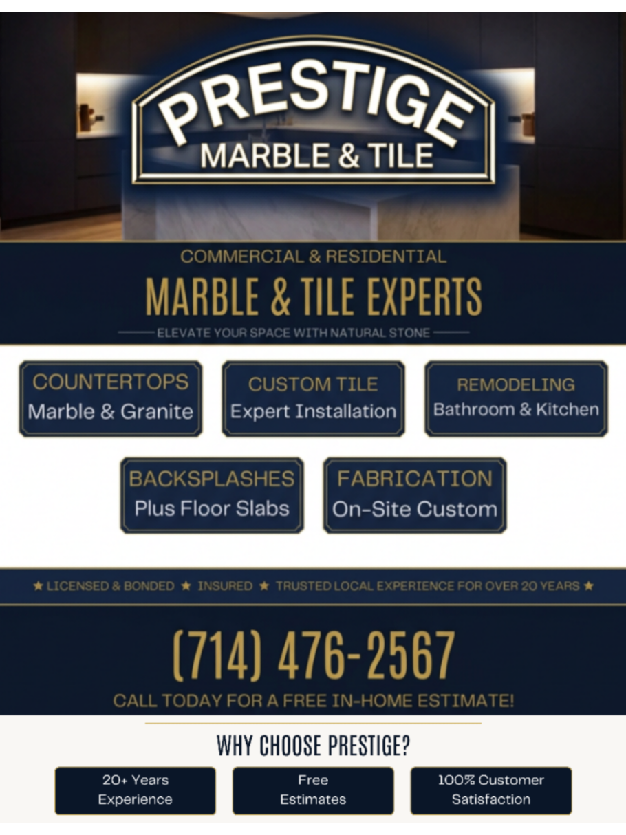 @Prestige Marble And Tile