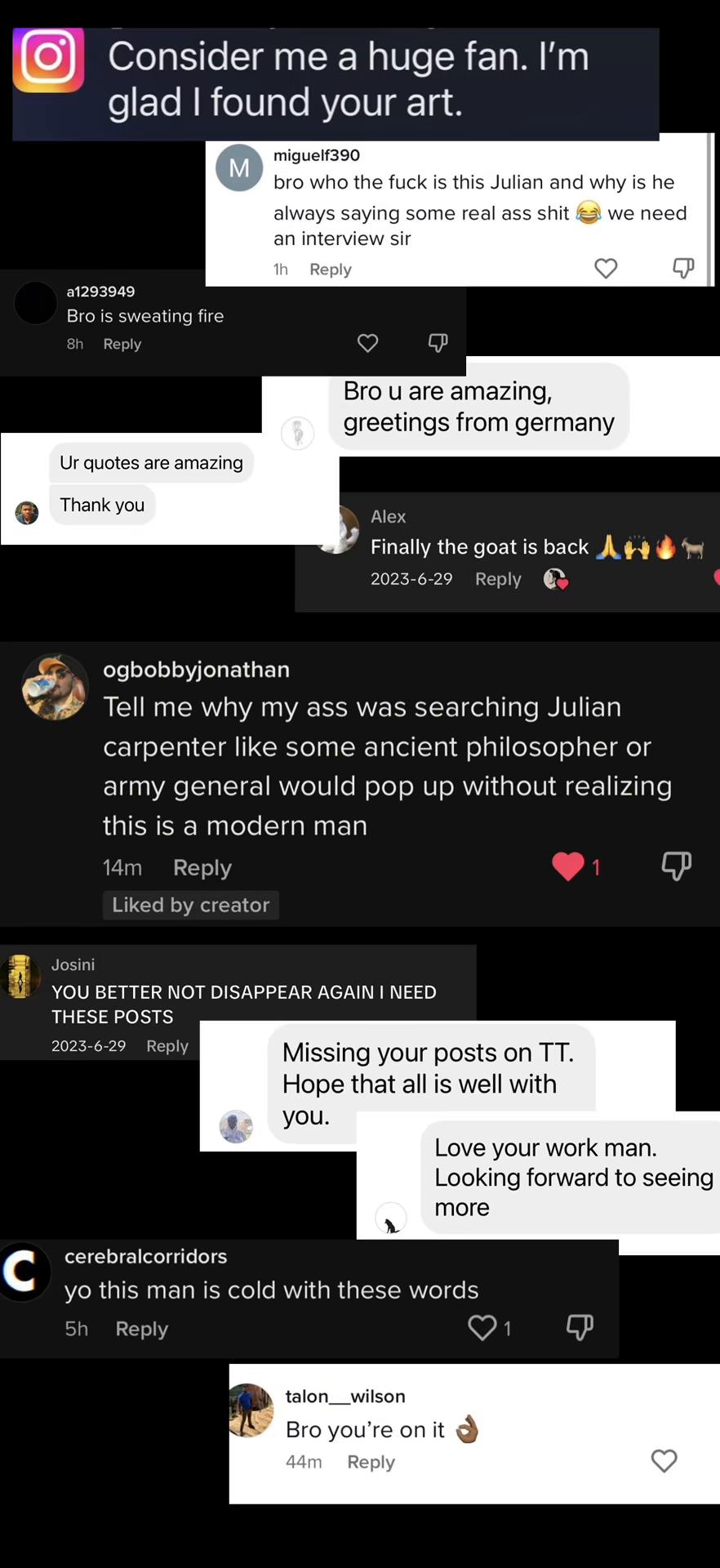 @Julian Carpenter