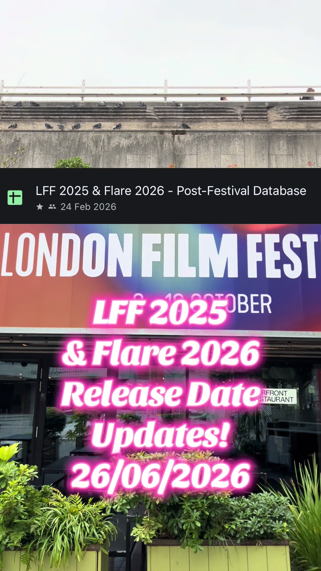 @London Cinema Guide 🍿