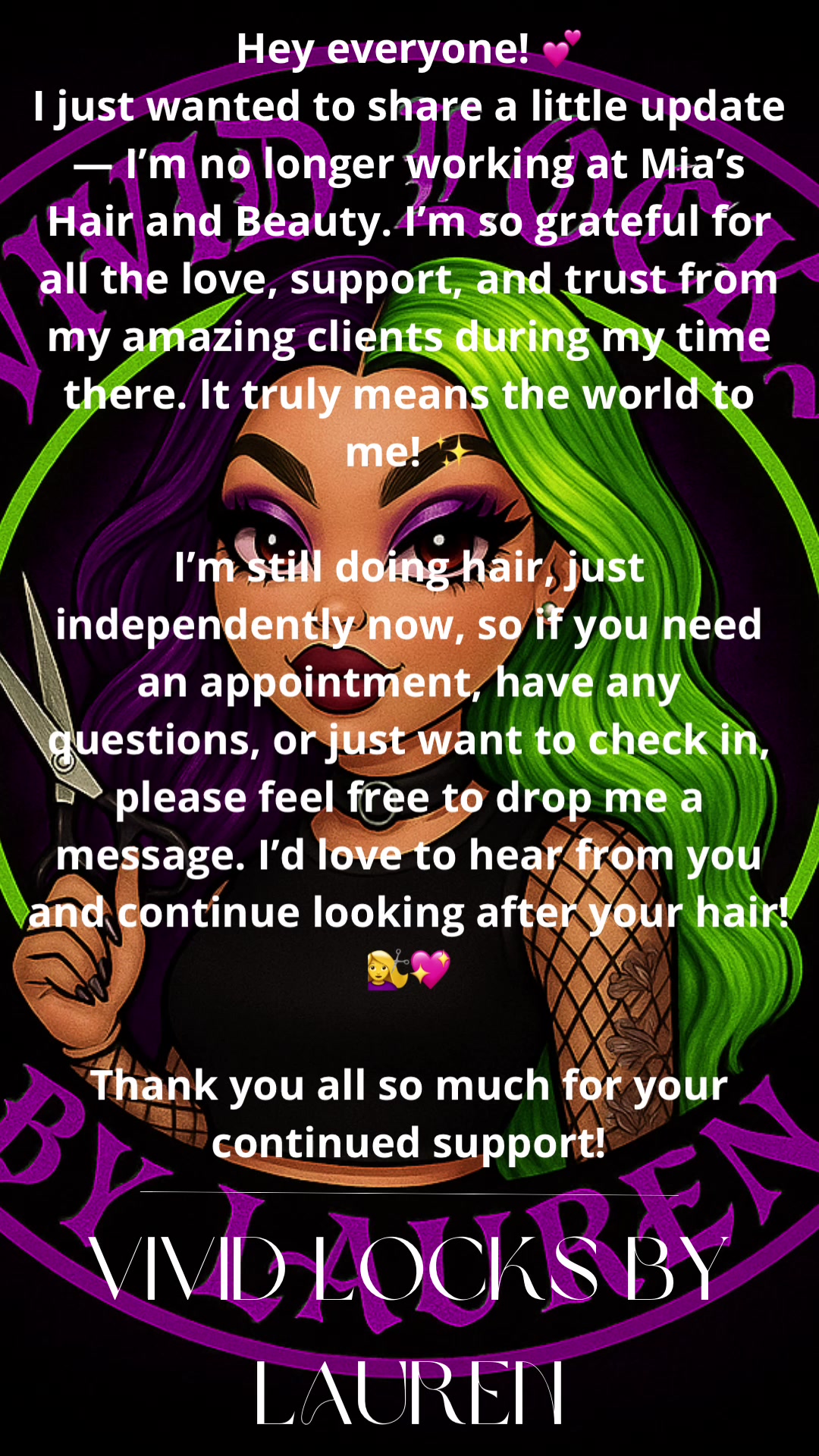 @Vivid locks by Lauren