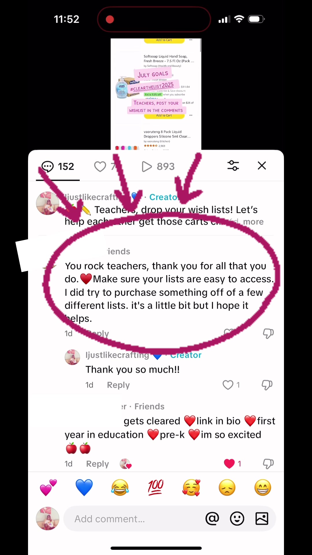 @Ijustlikecrafting 💙
