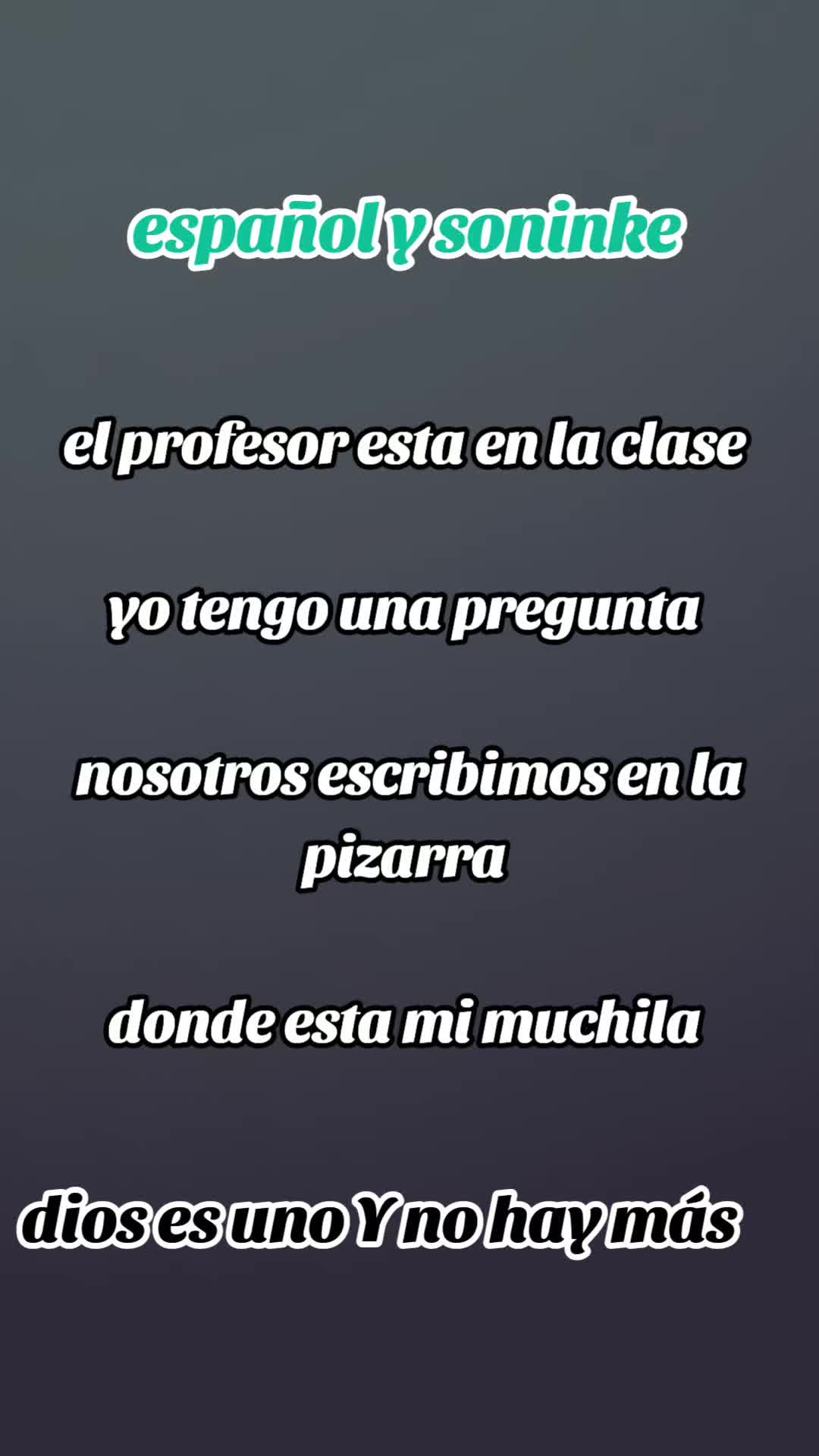 @dios es uno y no hay más
