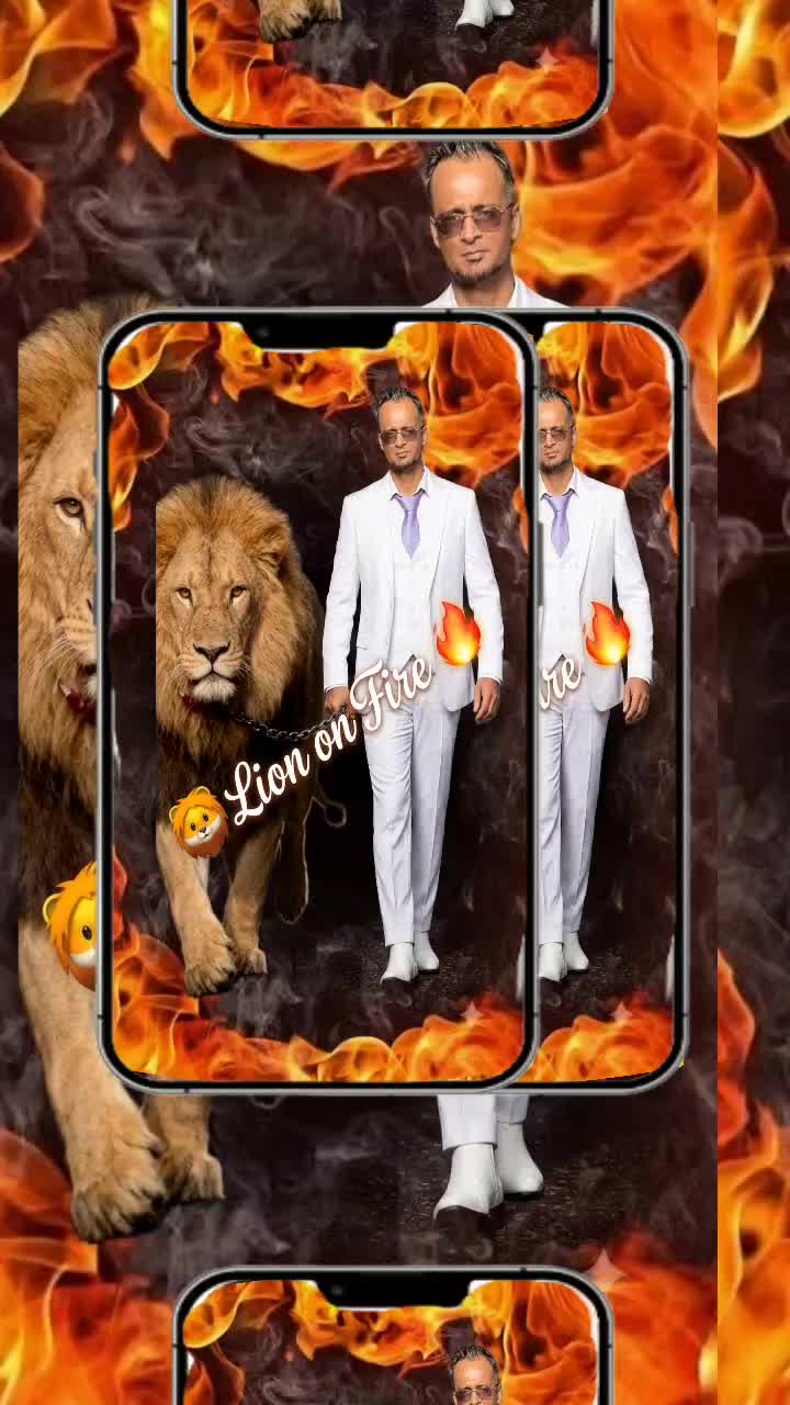 @✨️💥Lion💫On 💥Fire 🔥❤️&zwj;🔥