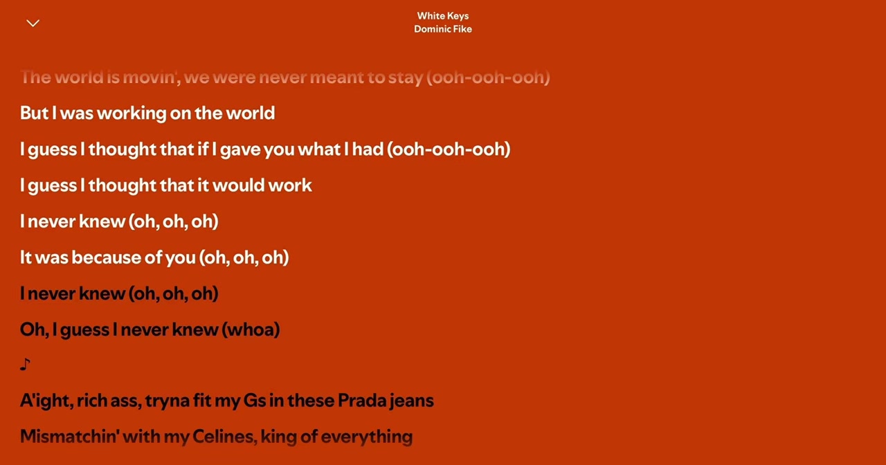 @Spotify Song Lyrics