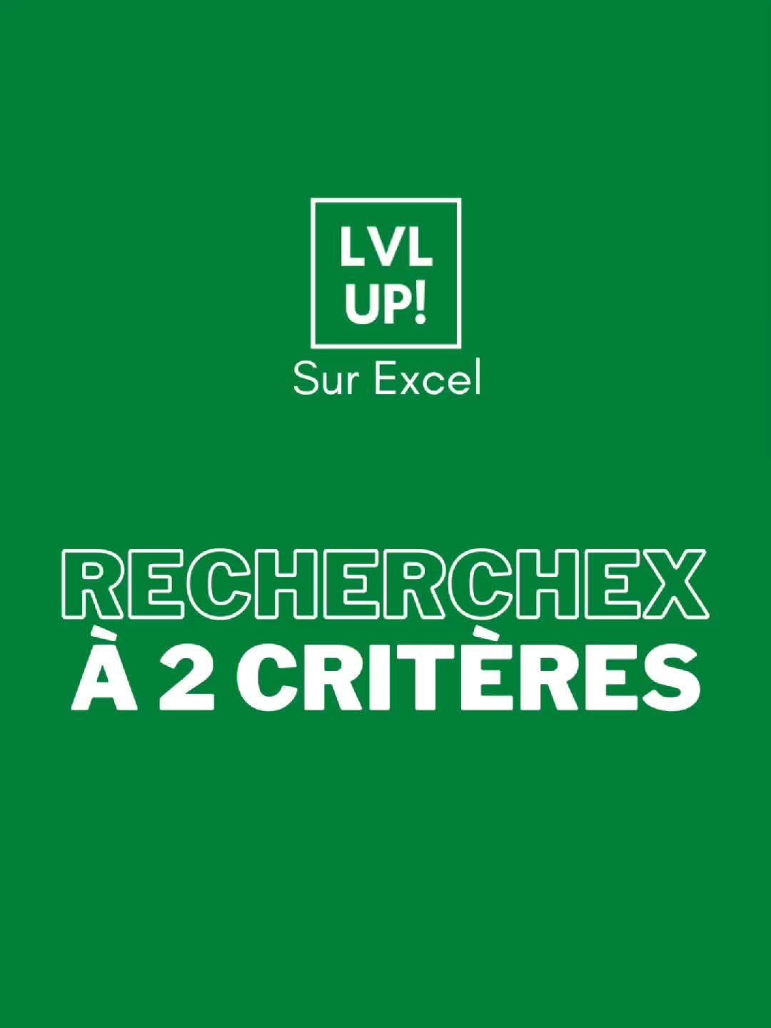 @Level Up Sur Excel