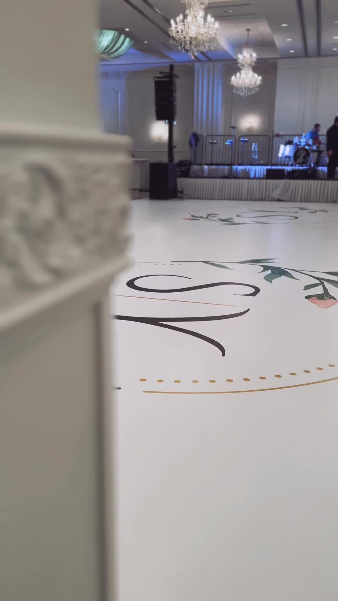 @Wrapped Vinyl Dance Floor