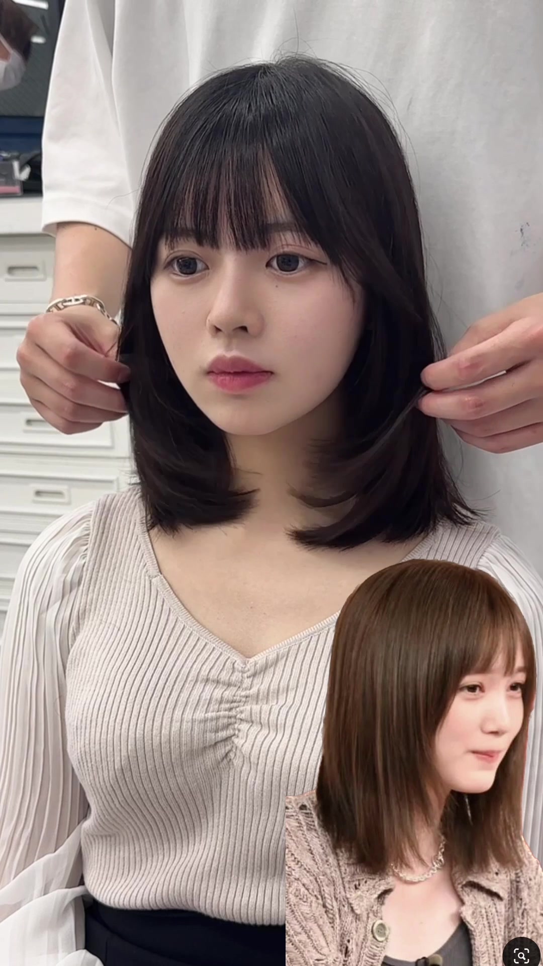 @岩井涼馬 似合せカット 前髪顔まわりカット美容師
