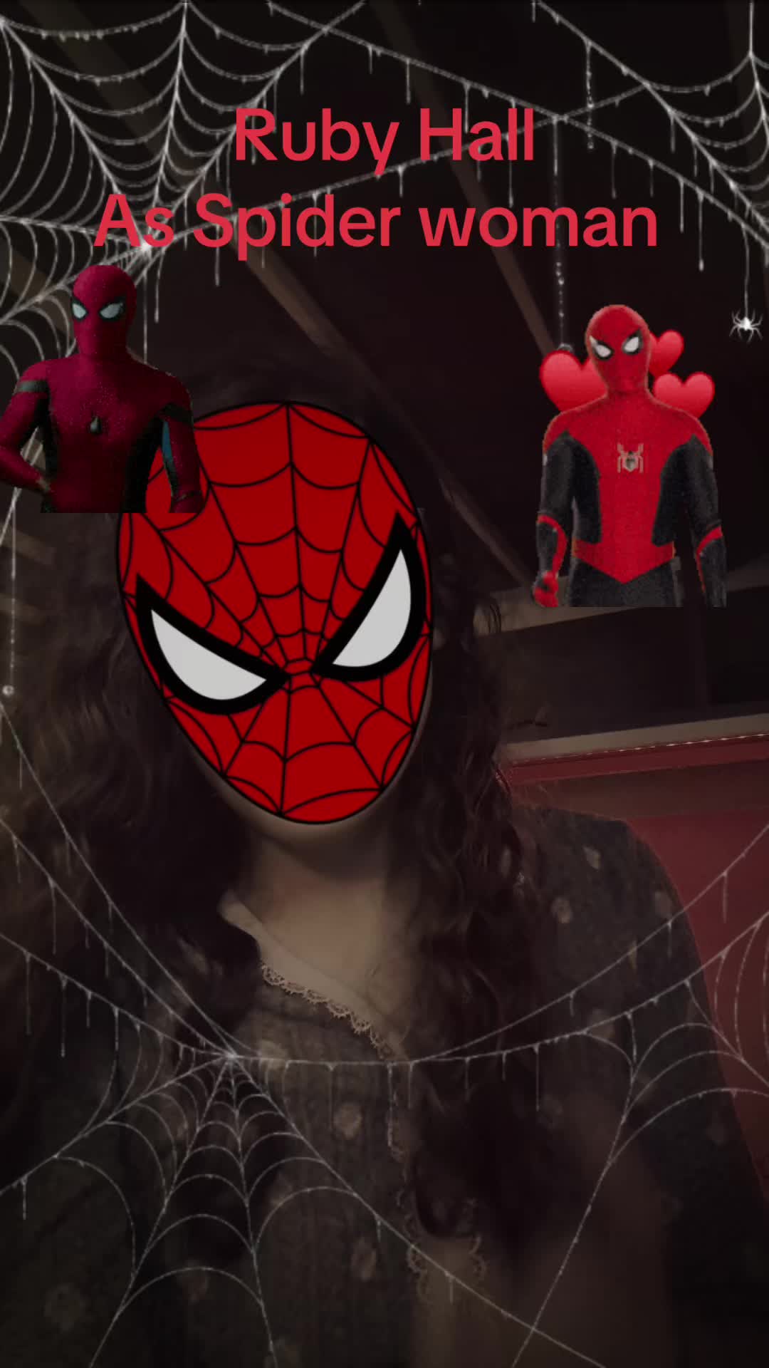 @Ruby Hall. as Spider man
