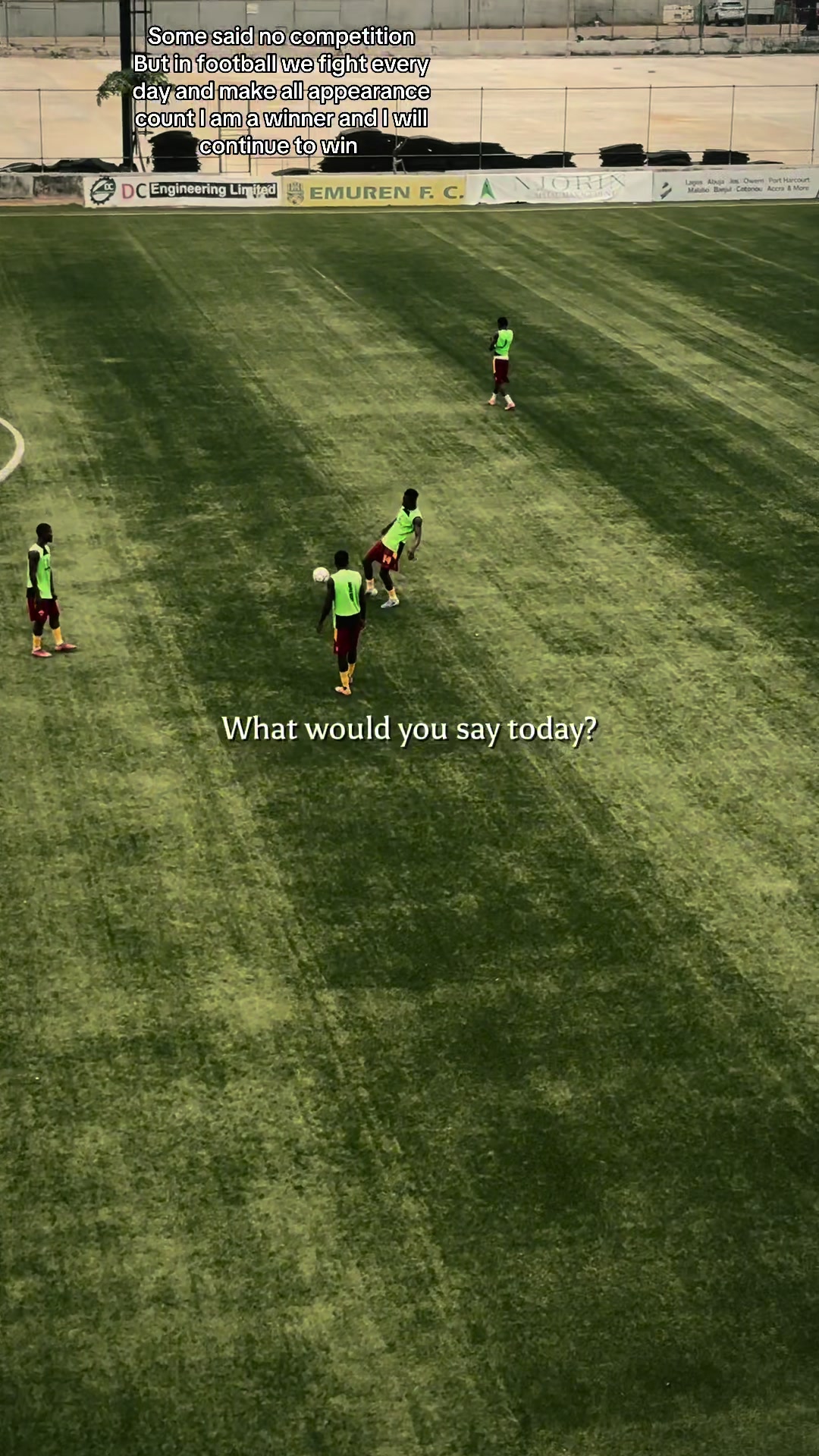 @Football template and caption
