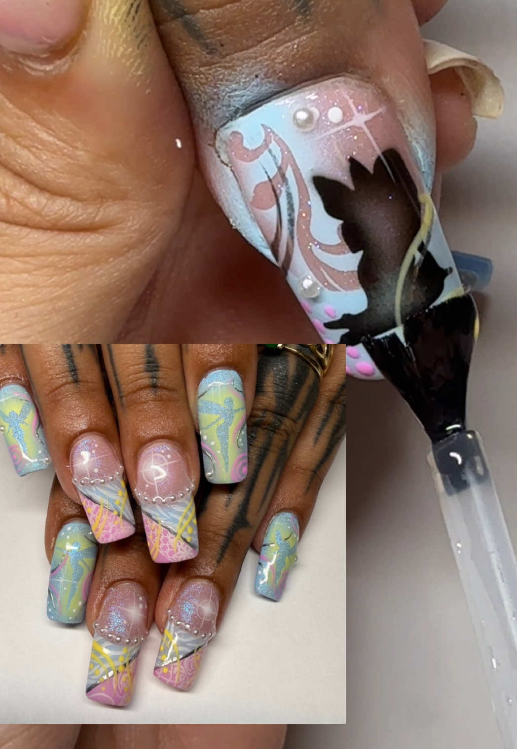 @Geranium Duet Nails