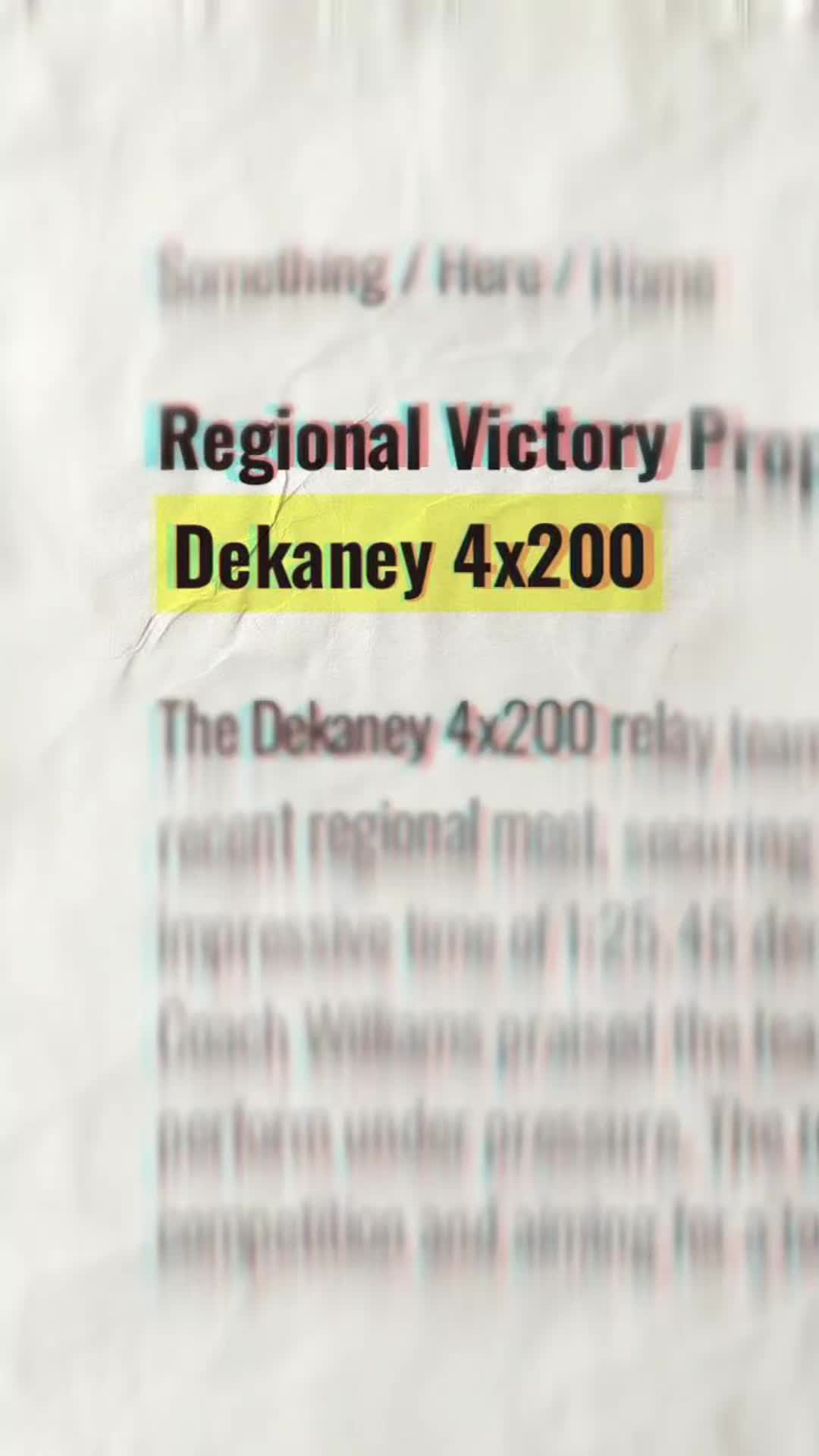 @Dekaney Track & Field