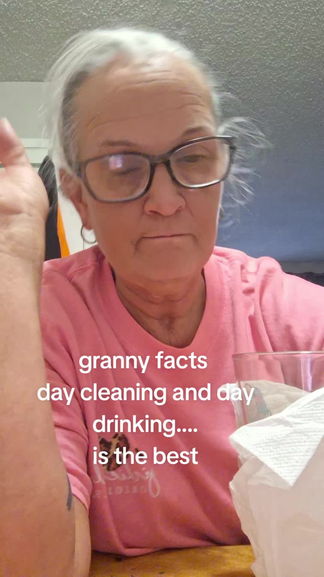 @granny at kitchen table 🎼🎵❌️