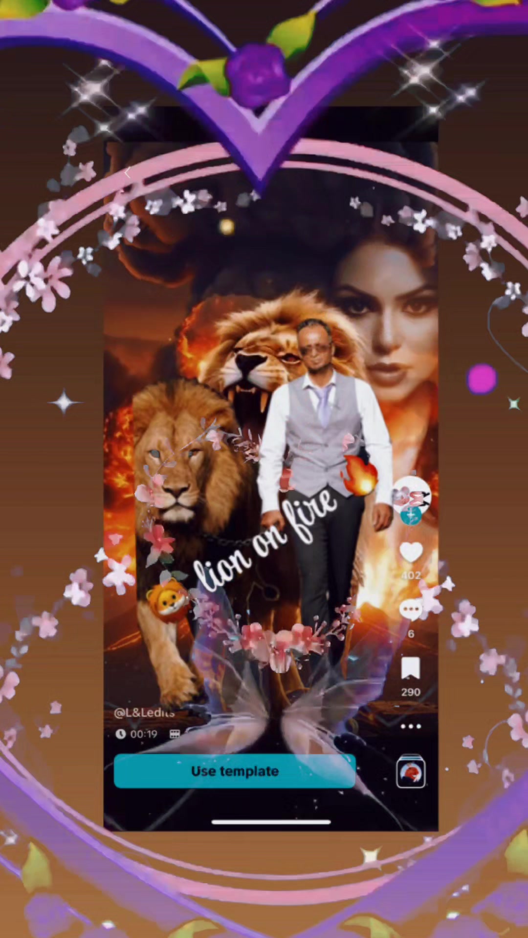 @✨️💥Lion💫On 💥Fire 🔥❤️🔥