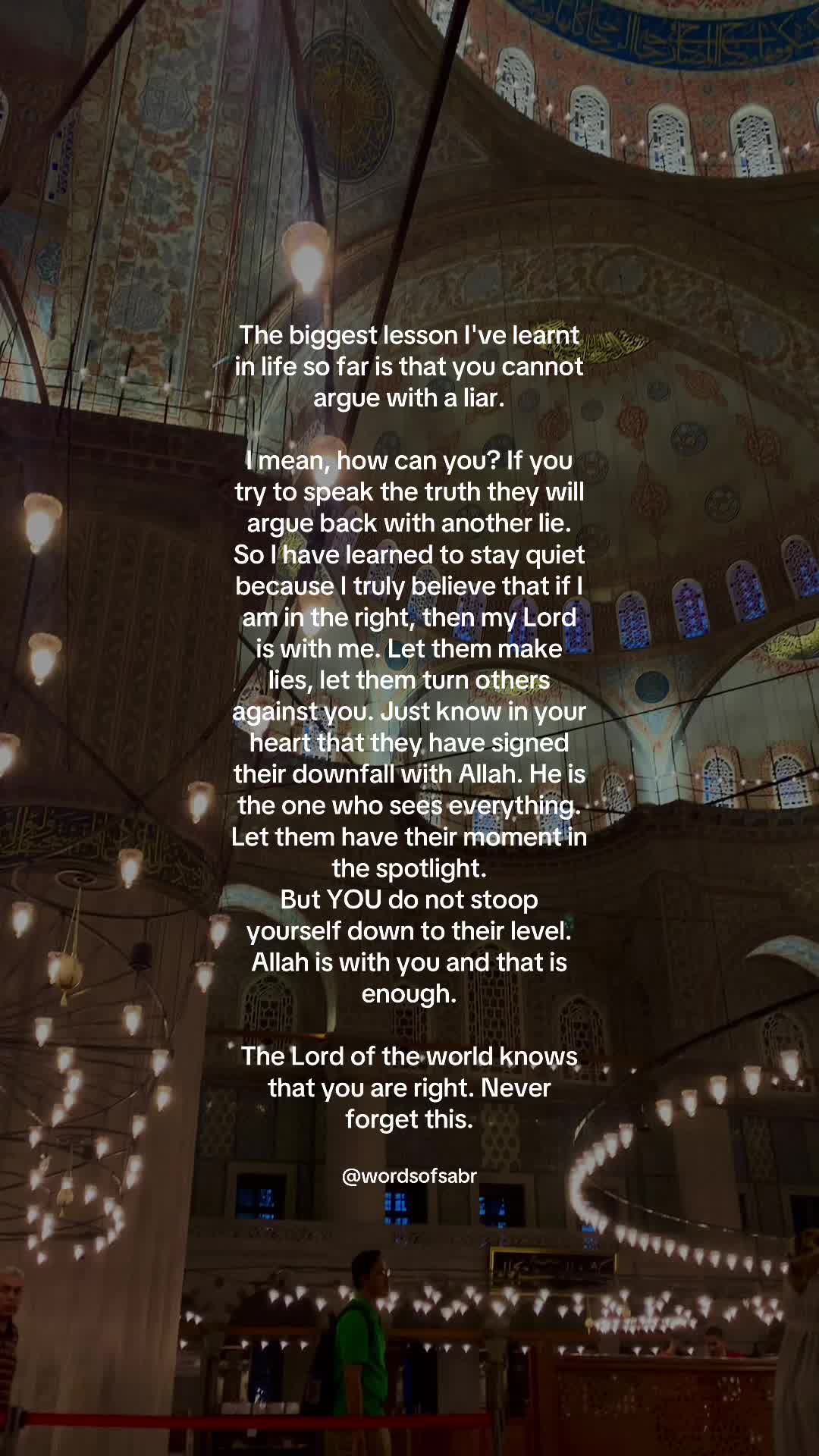 @Words of sabr