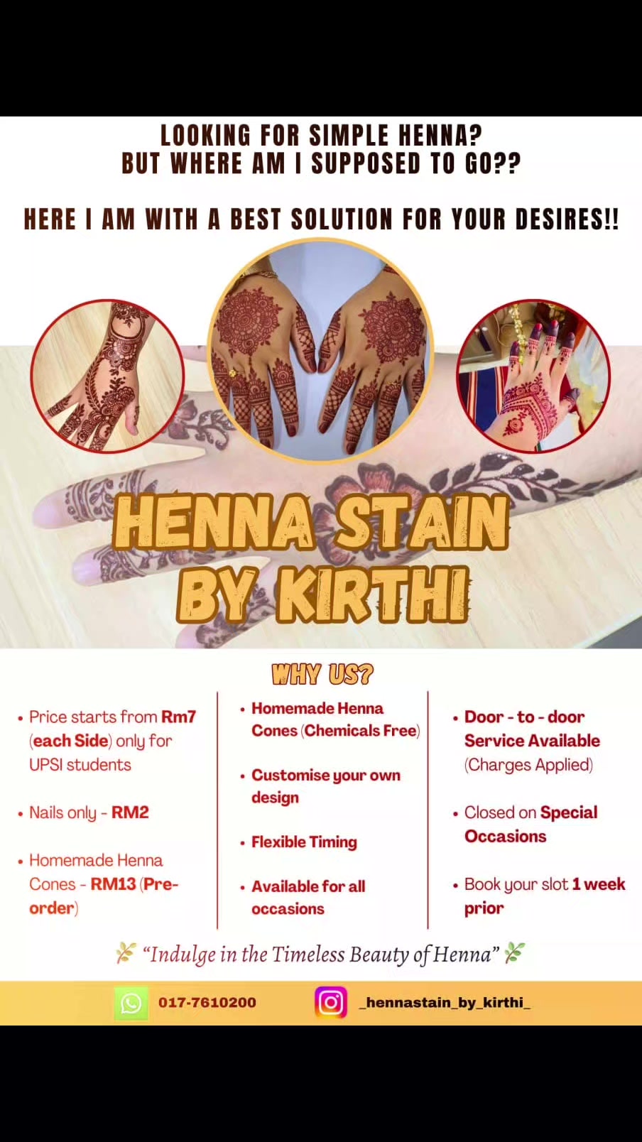 @Henna Stain By Kirthi