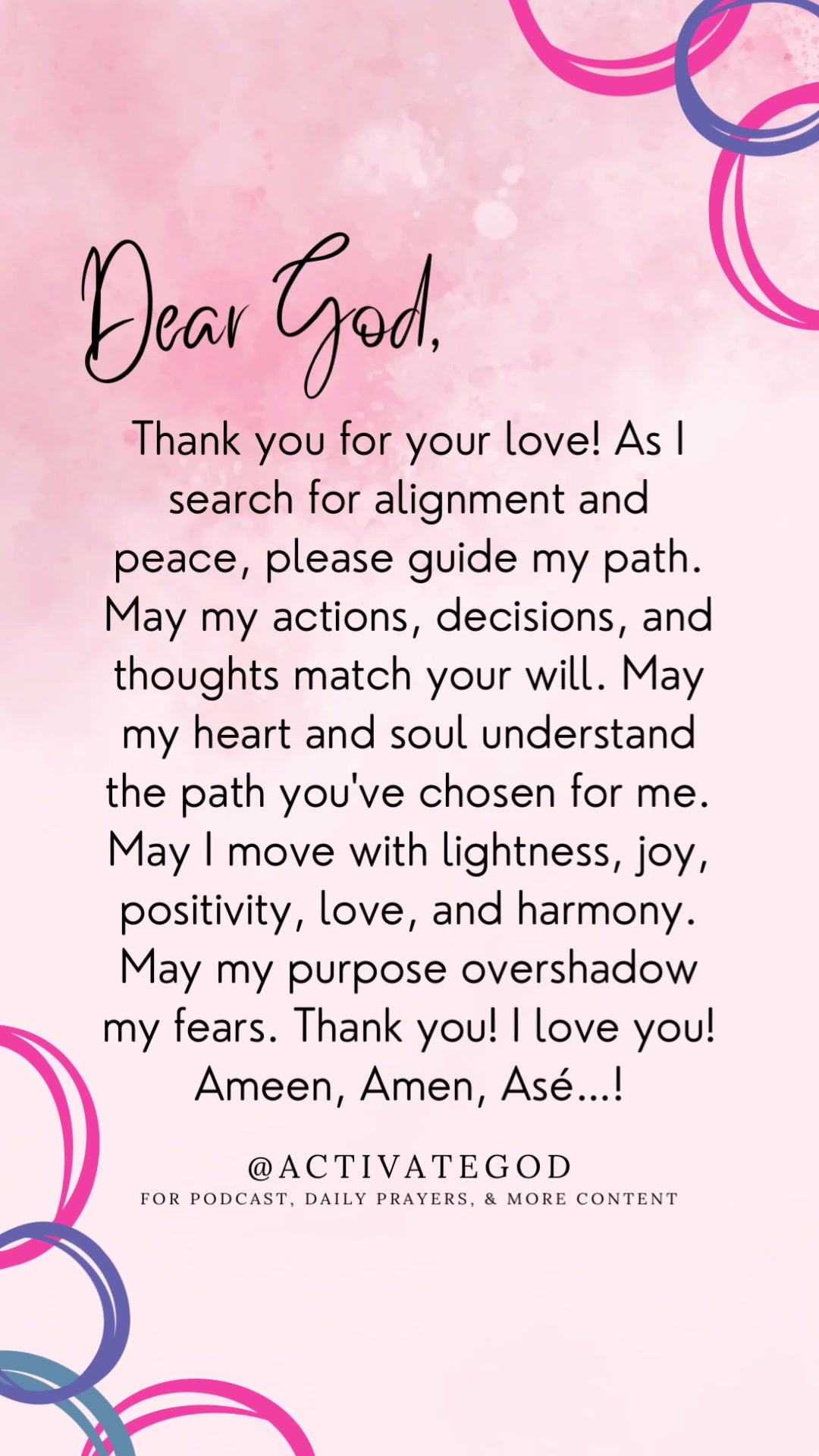 @Activate God
