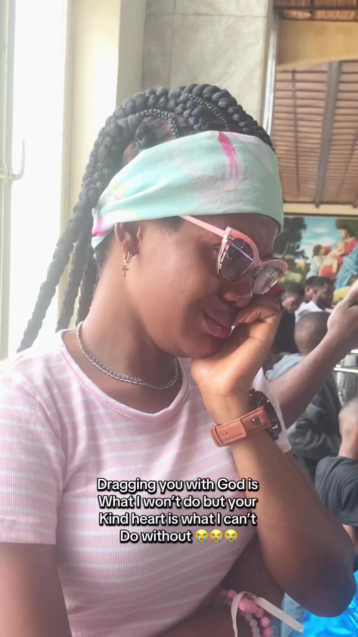 @The girl crying for a priest