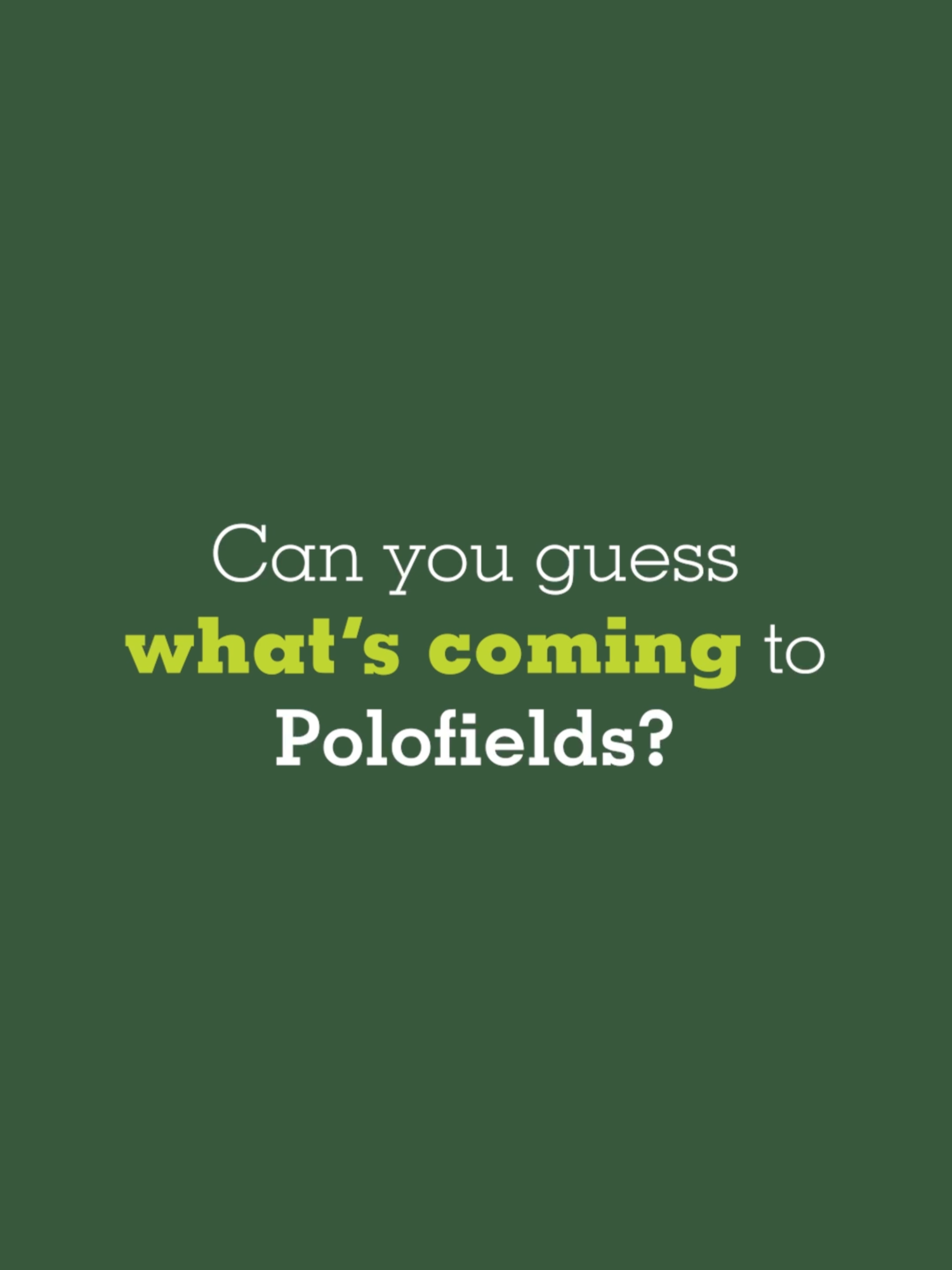 @Polofields Crossing