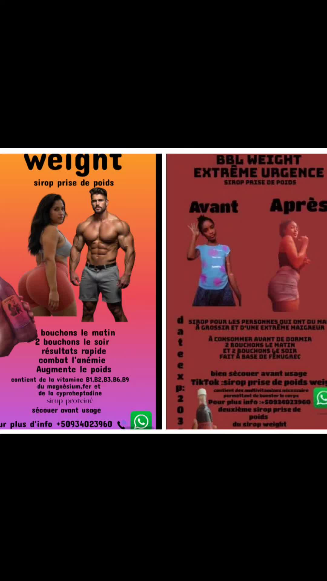 @sirop prise de poids weight