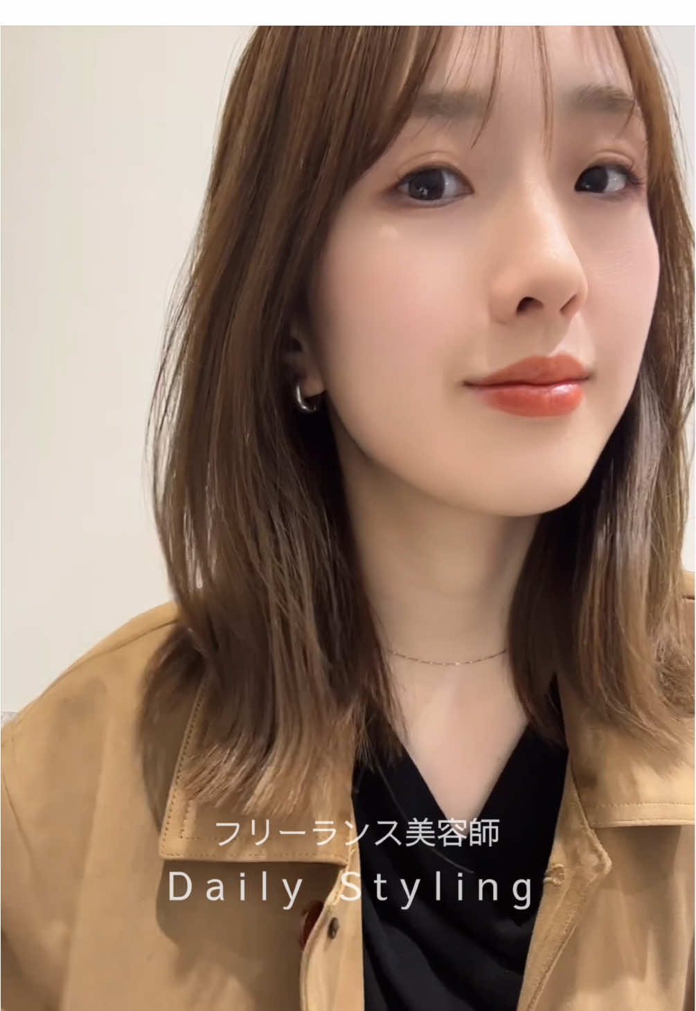 @渋谷の美容師/なお/顔まわりカット/耳ツボジュエリー