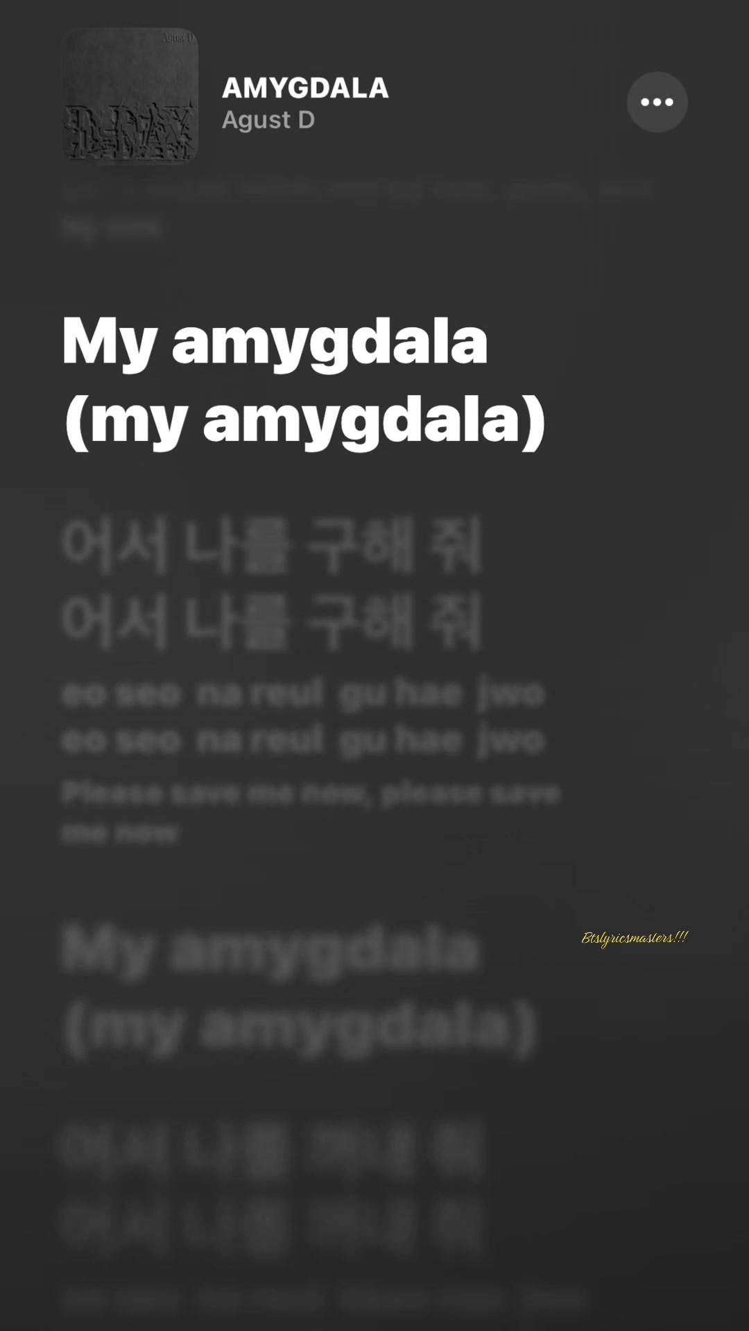 @BTS lyrics ⟬⟭⁷⊙⊝⊜