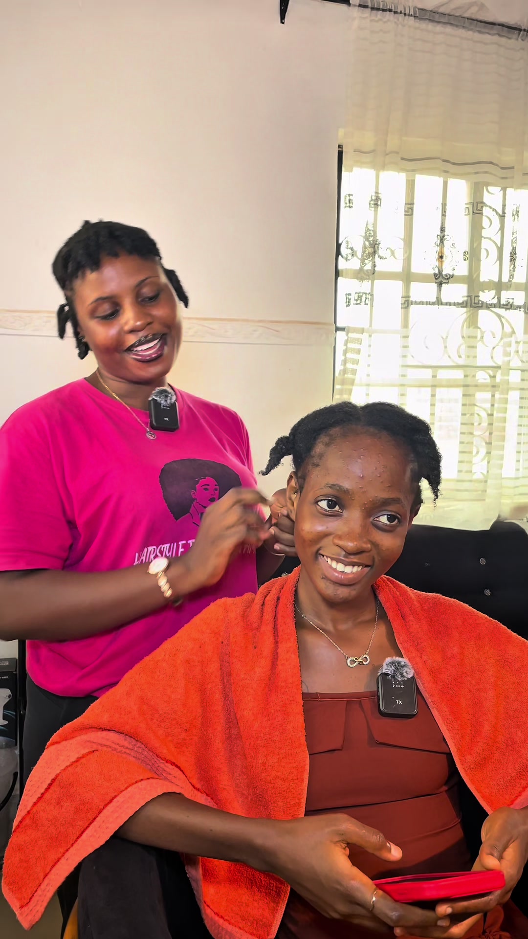 @Natural hair salon in Benin