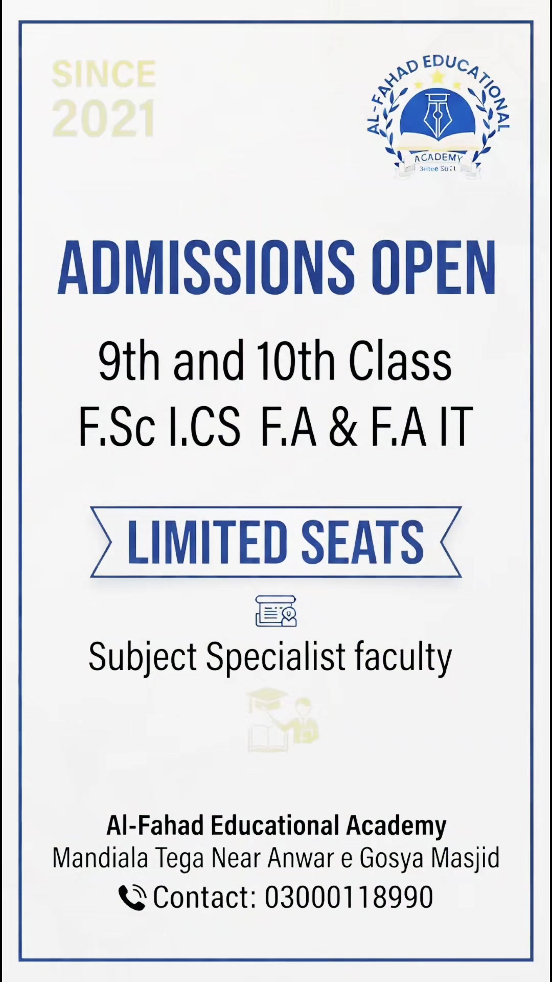 @Al-Fahad Academy Mandiala tega