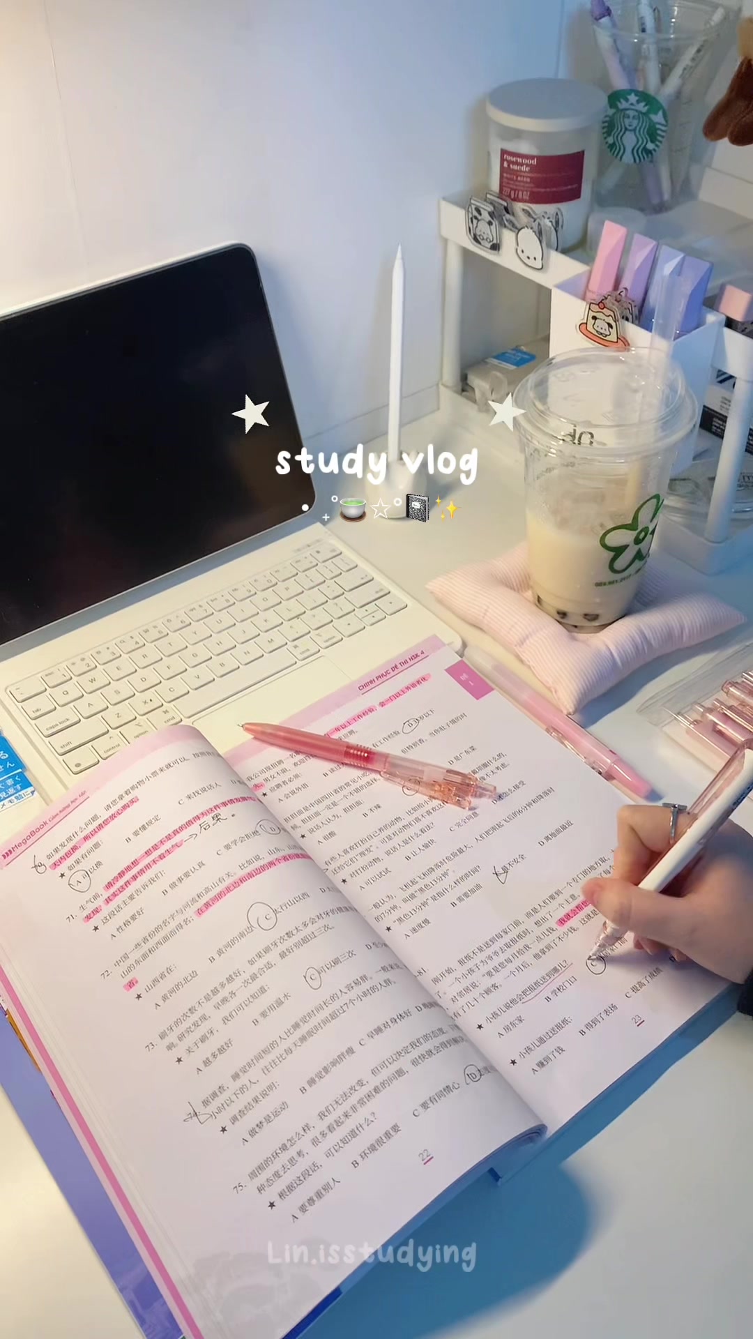 @Lin is studying 🎀ྀིྀི