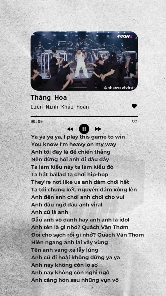 @NHẠC VÀO LỜI RA