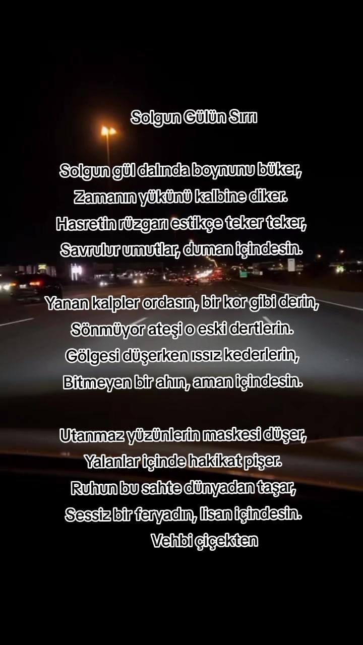 @Vehbi çiçekten