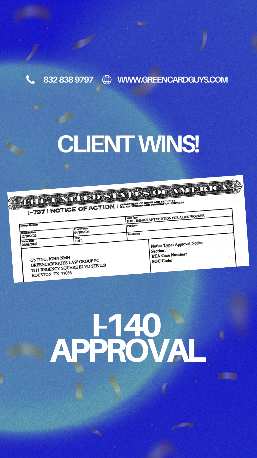 @Attorney JohnTing 832-838-9797