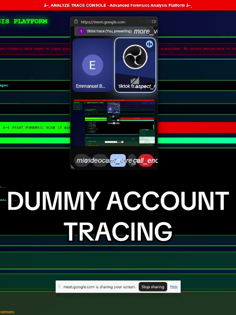 @Dummy Account Tracing