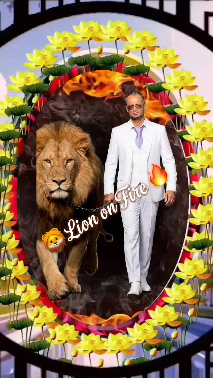 @✨️💥Lion💫On 💥Fire 🔥❤️🔥