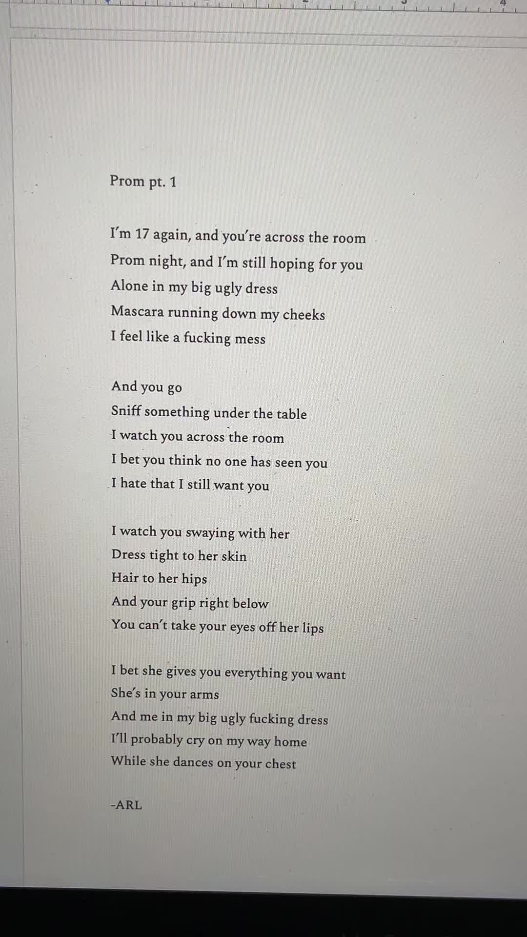@ARLwritesaboutyou