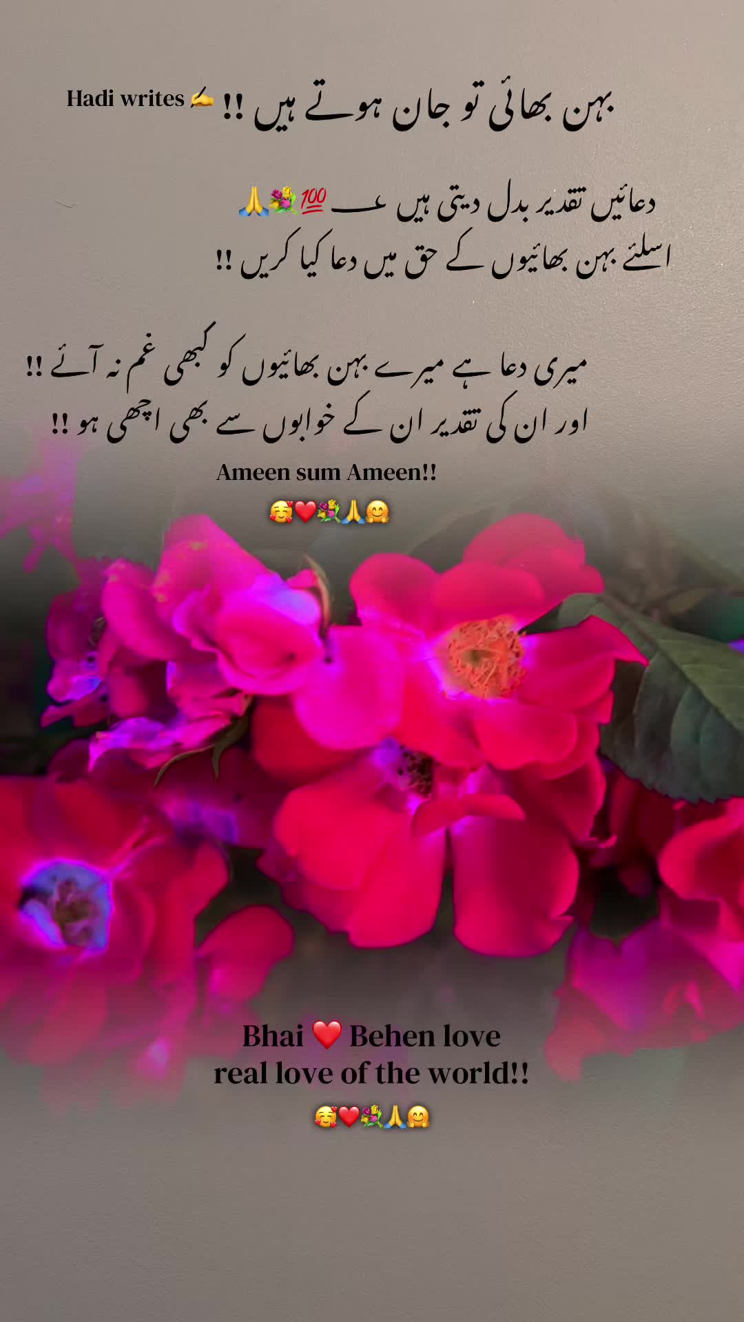 @Bhai Behen Quotes ✍️🥰🙏