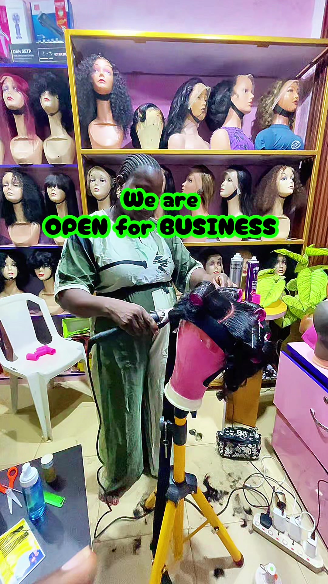@TunraseHair in Abuleegba Lagos