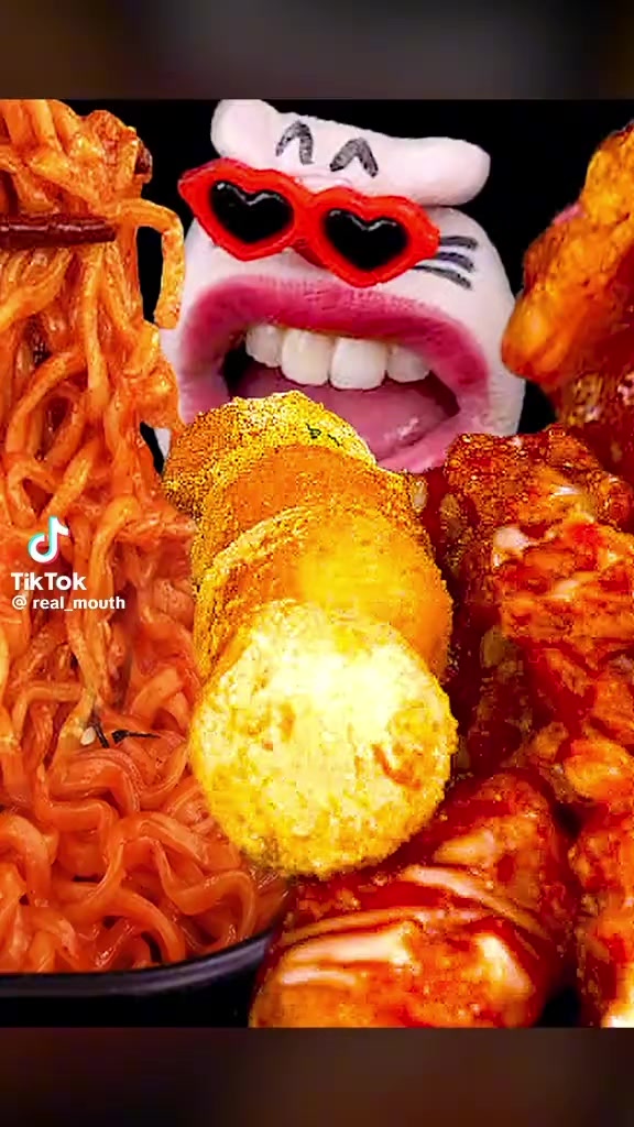 @real mouth asmr mukbang