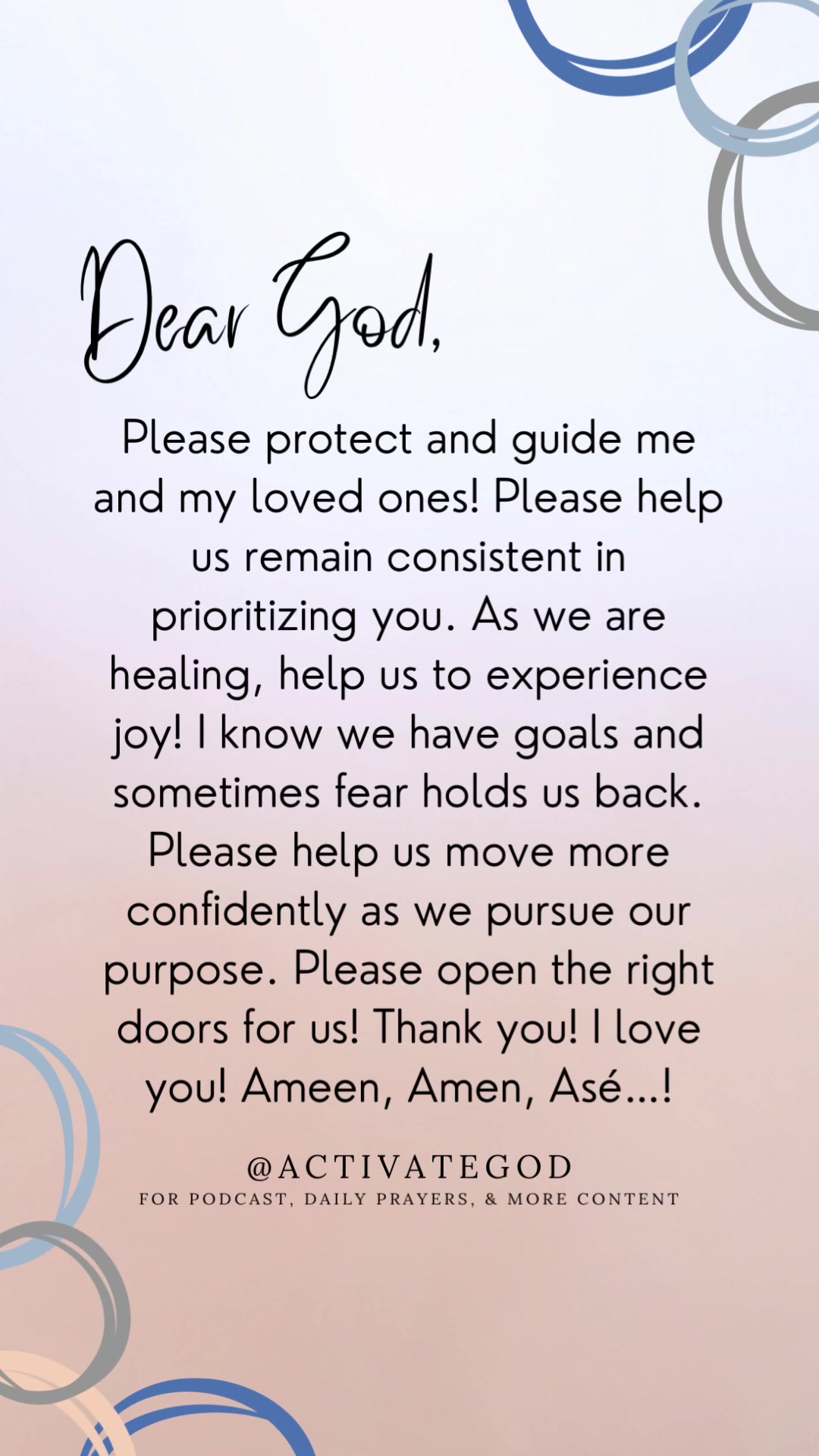 @Activate God