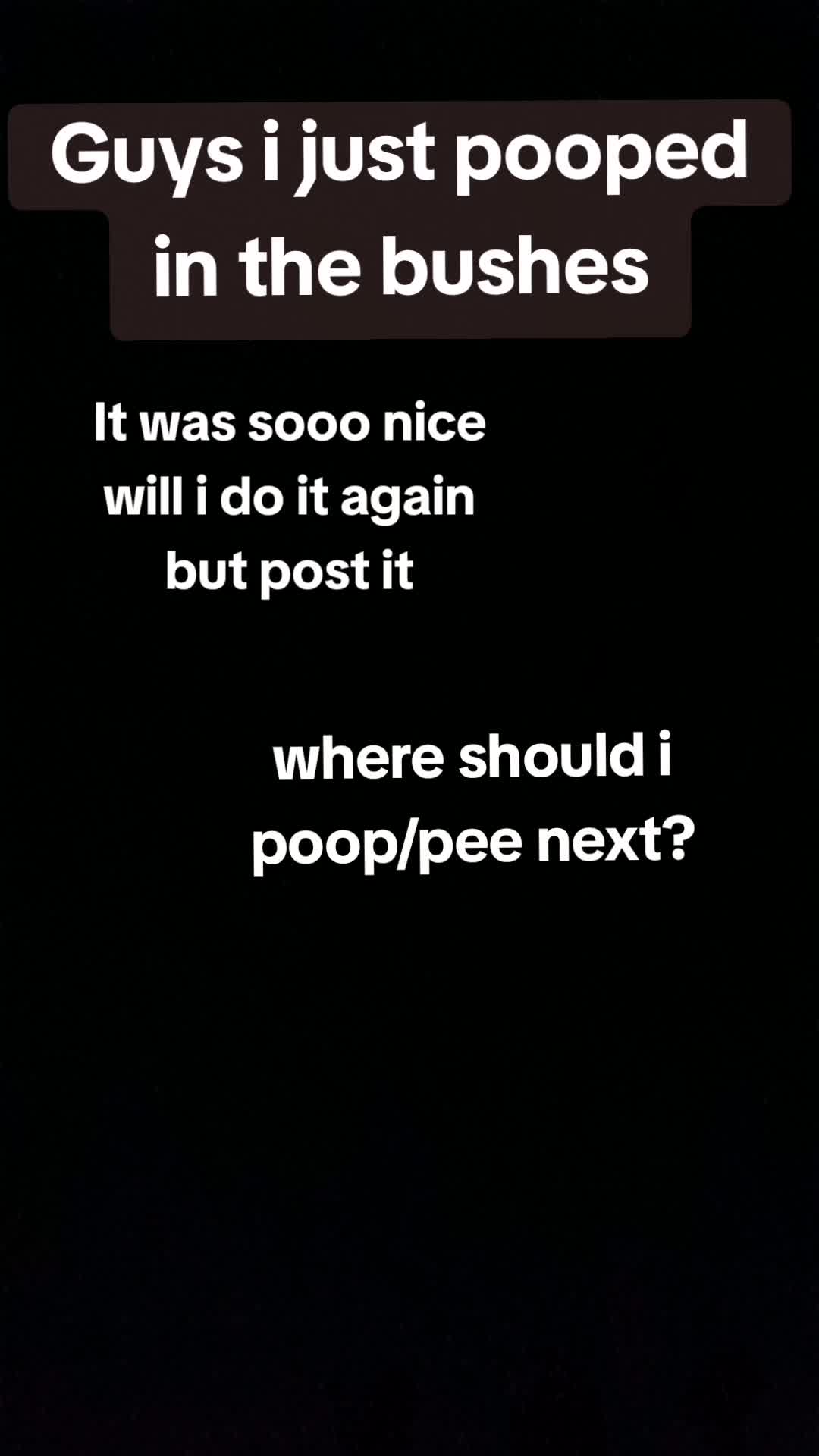 @pee and poop