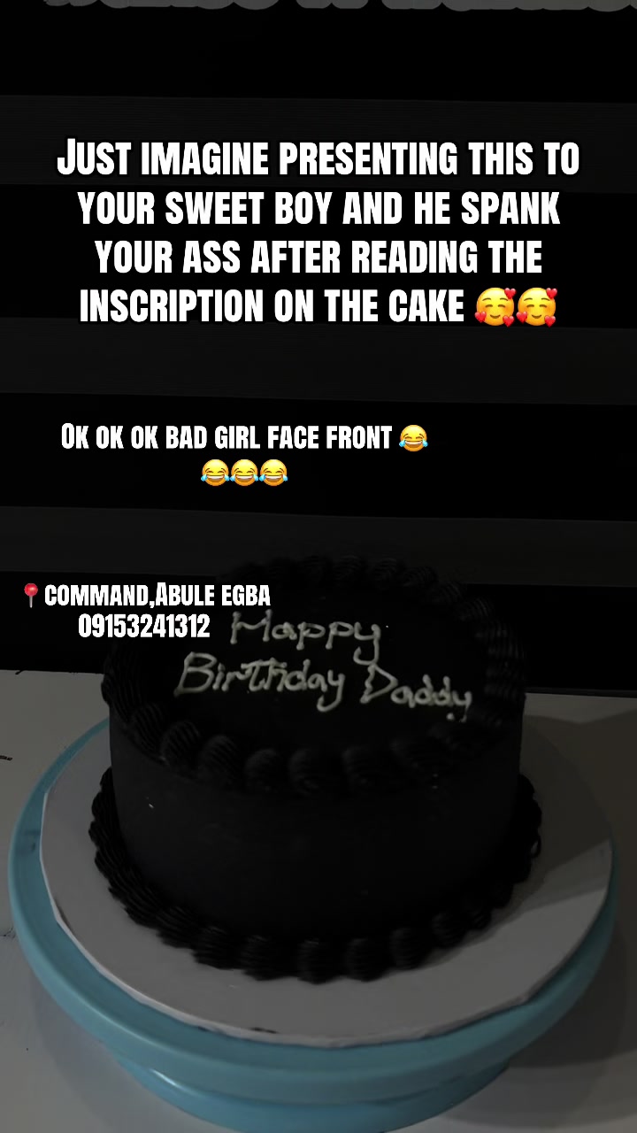 @Baker in command/abule egba 🎂