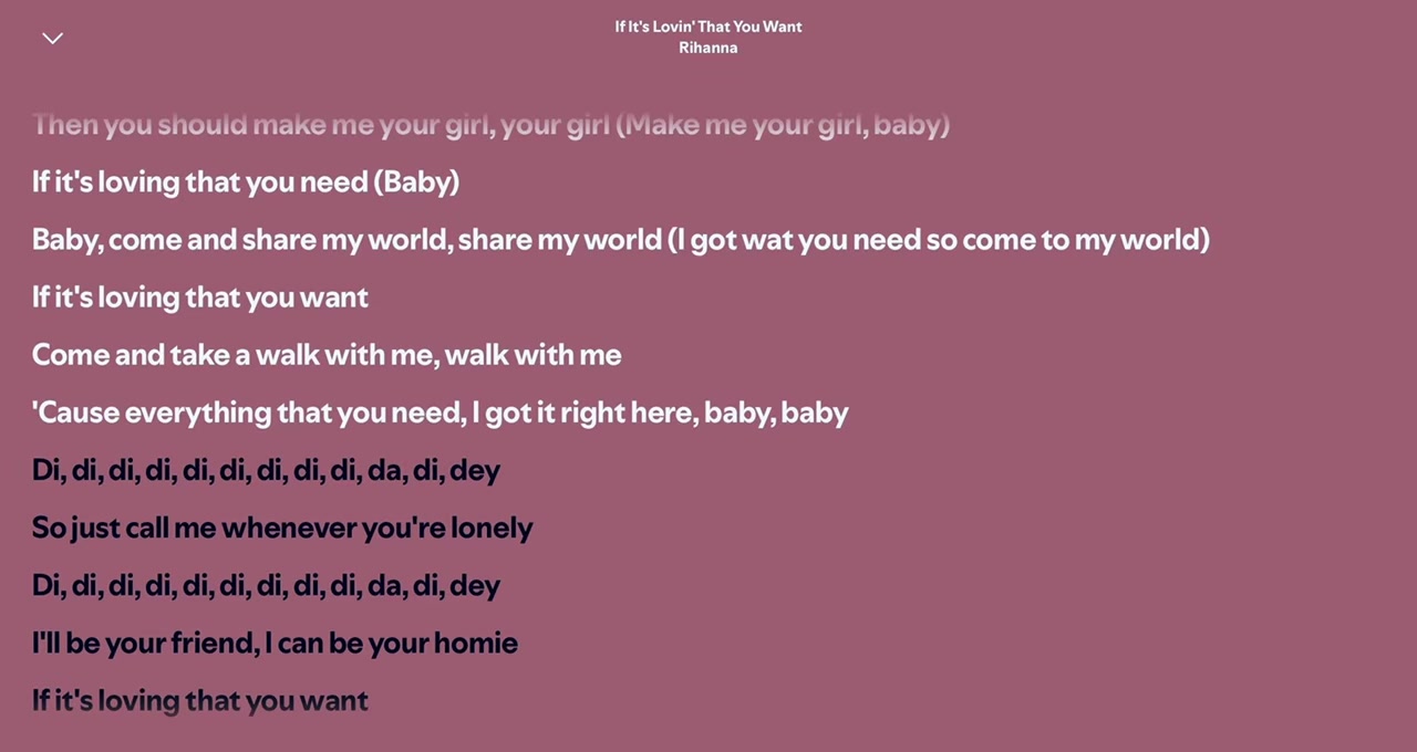 @Spotify Song Lyrics