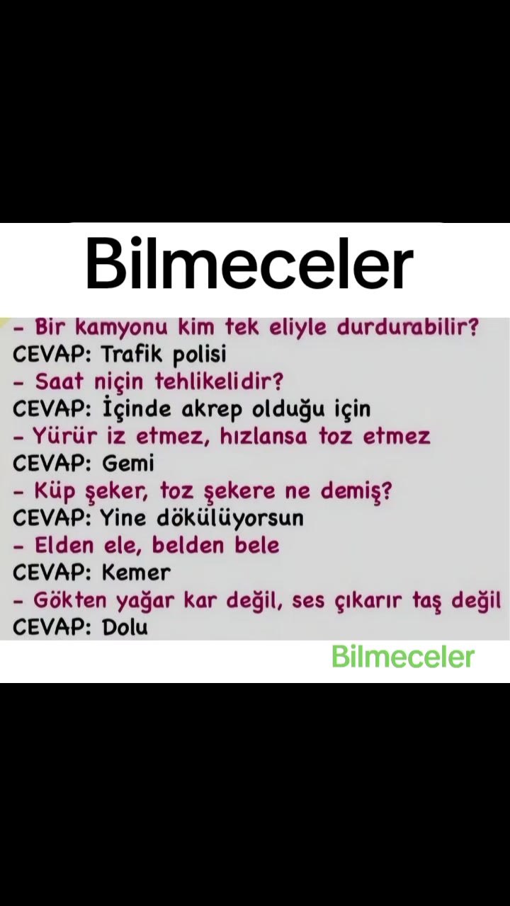@Onur Çayğaracı 🌼Bilmeceler