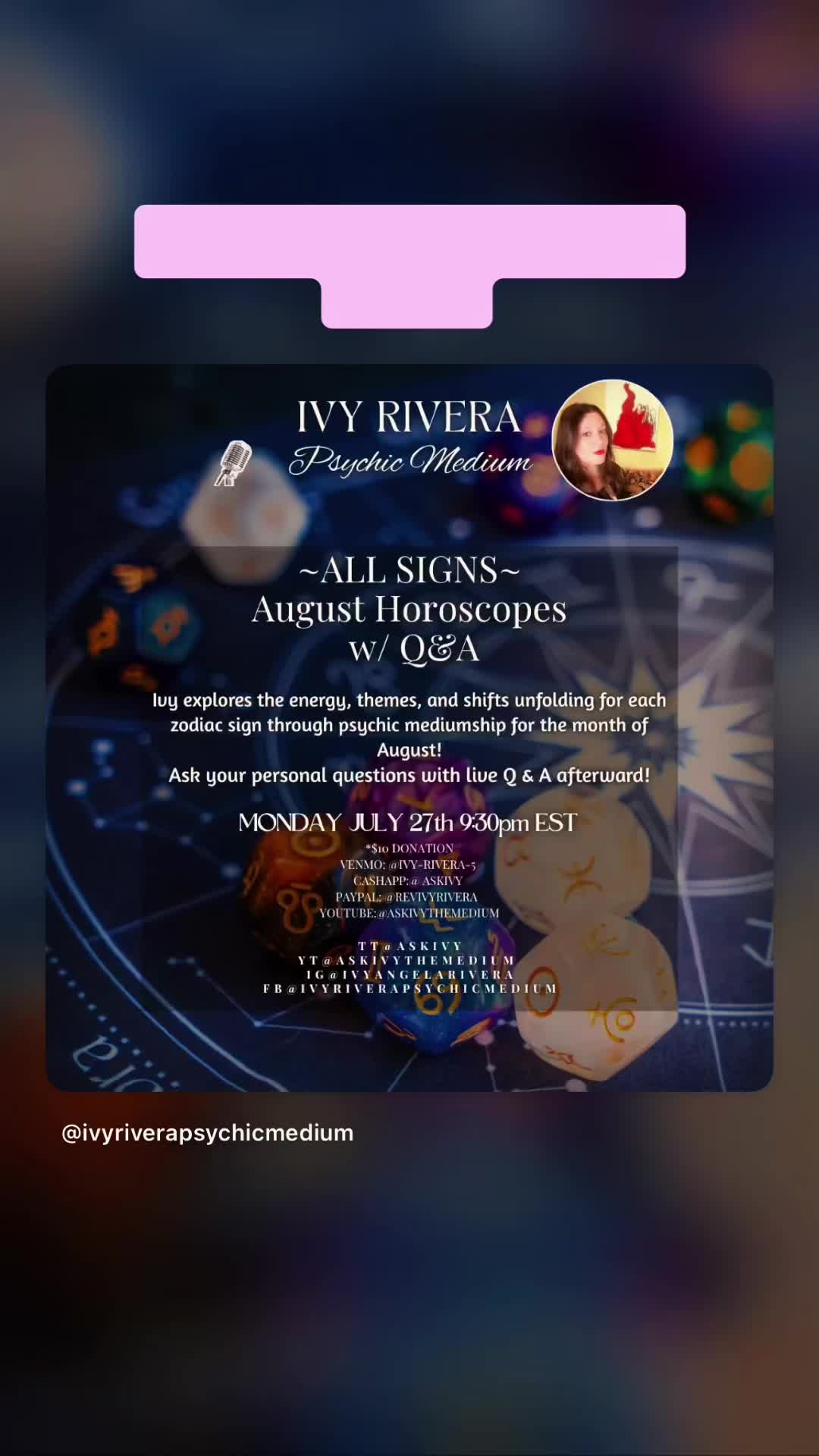@Ivy Rivera | Psychic Medium